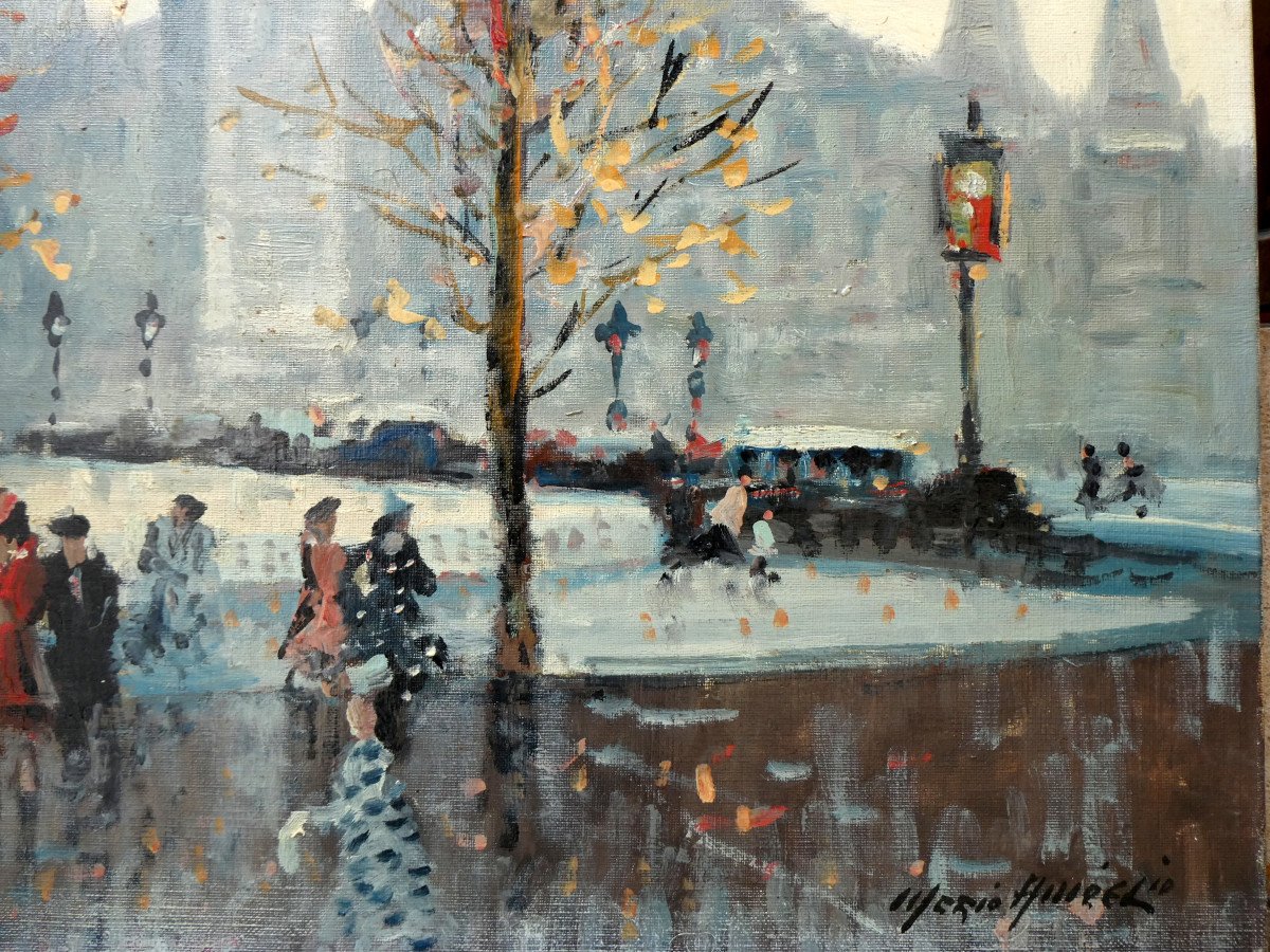 Mério Ameglio (1897-1970) Paris, La Conciergerie En Hiver.-photo-3