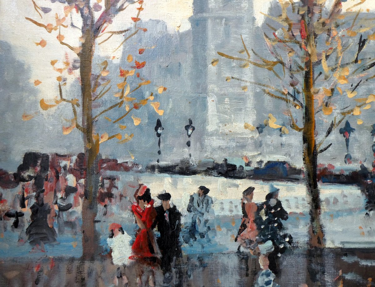 Mério Ameglio (1897-1970) Paris, La Conciergerie En Hiver.-photo-4