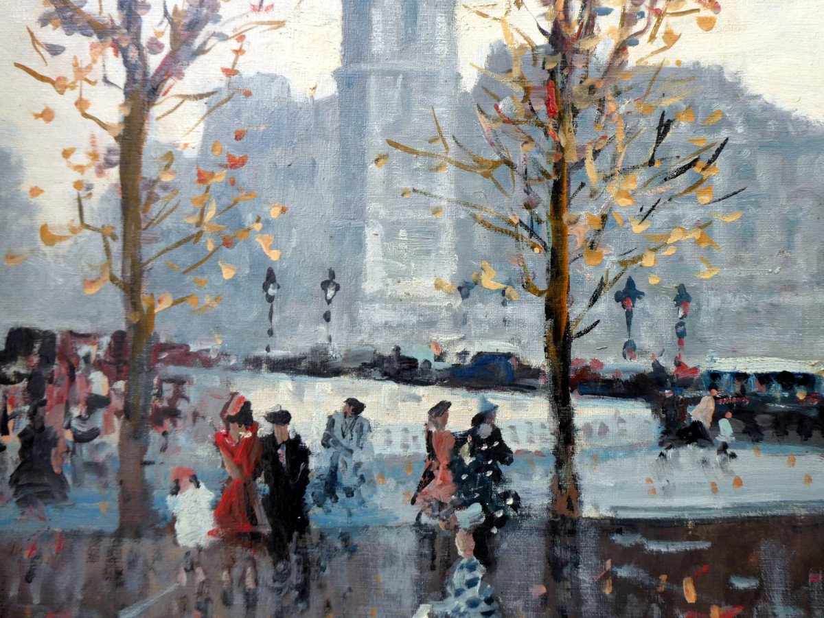 Mério Ameglio (1897-1970) Paris, La Conciergerie En Hiver.-photo-2