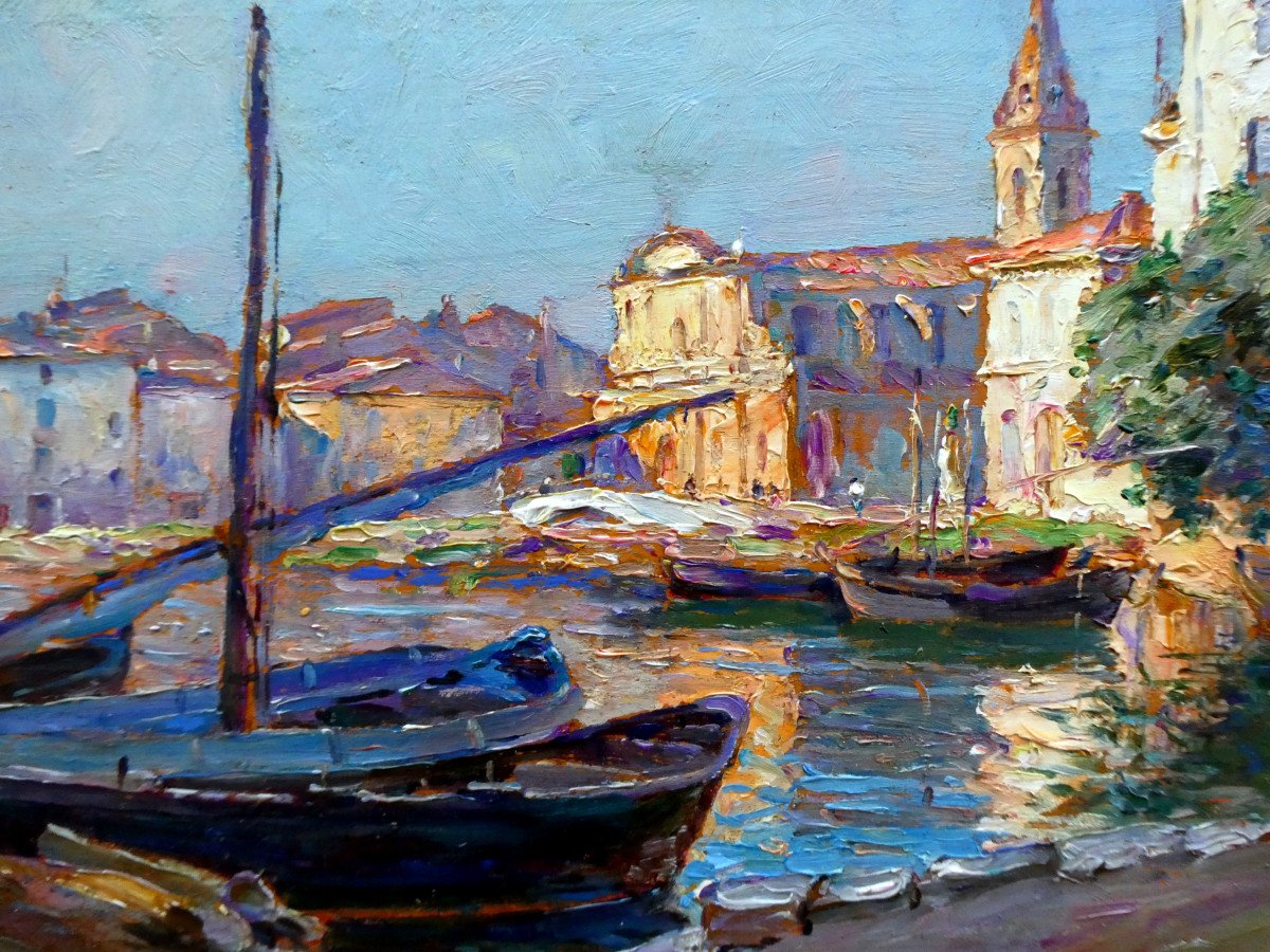 Adolphe Louis Gaussen (1871-1957) l'Eglise Saint Genest à Martigues-photo-3