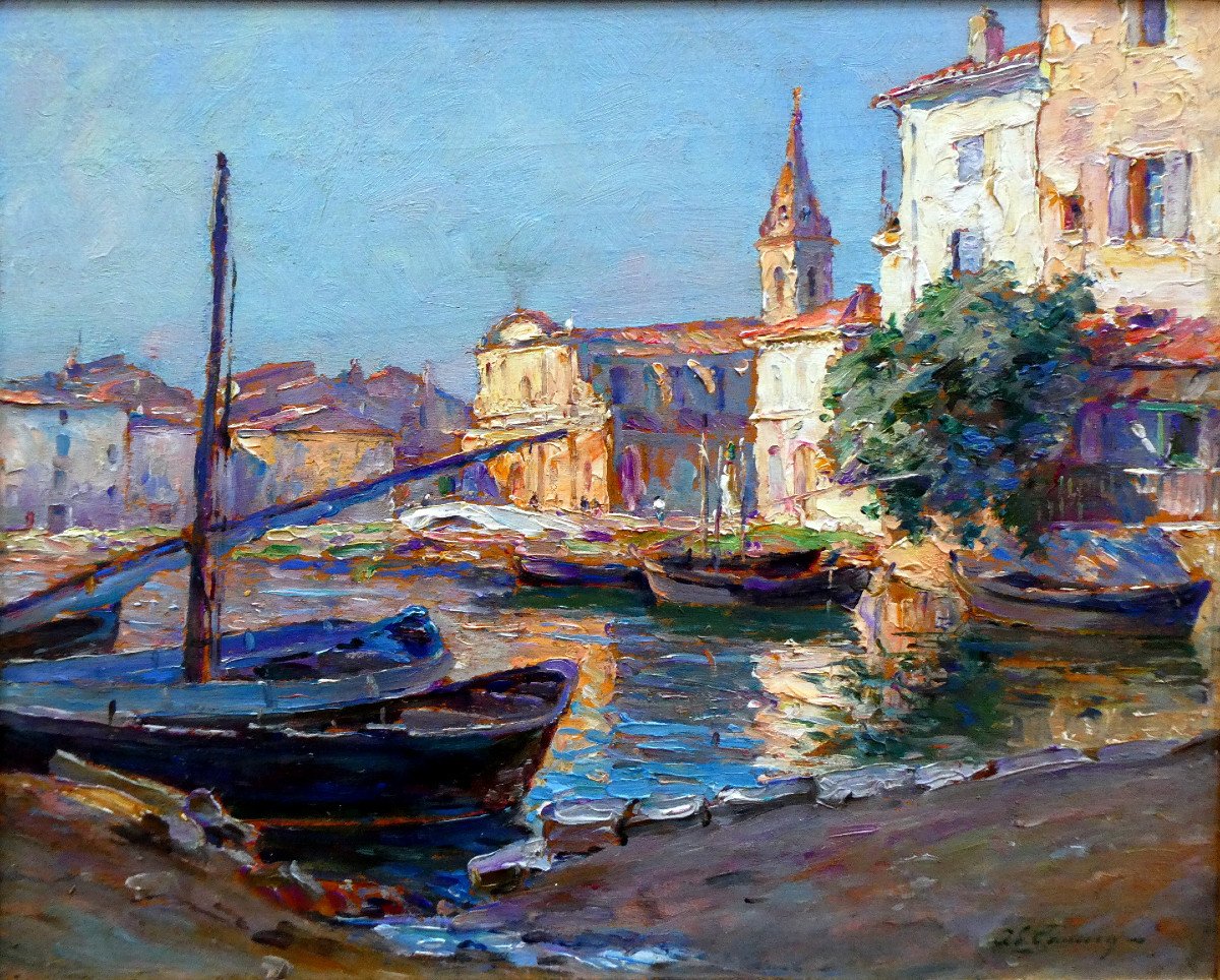 Adolphe Louis Gaussen (1871-1957) l'Eglise Saint Genest à Martigues-photo-5