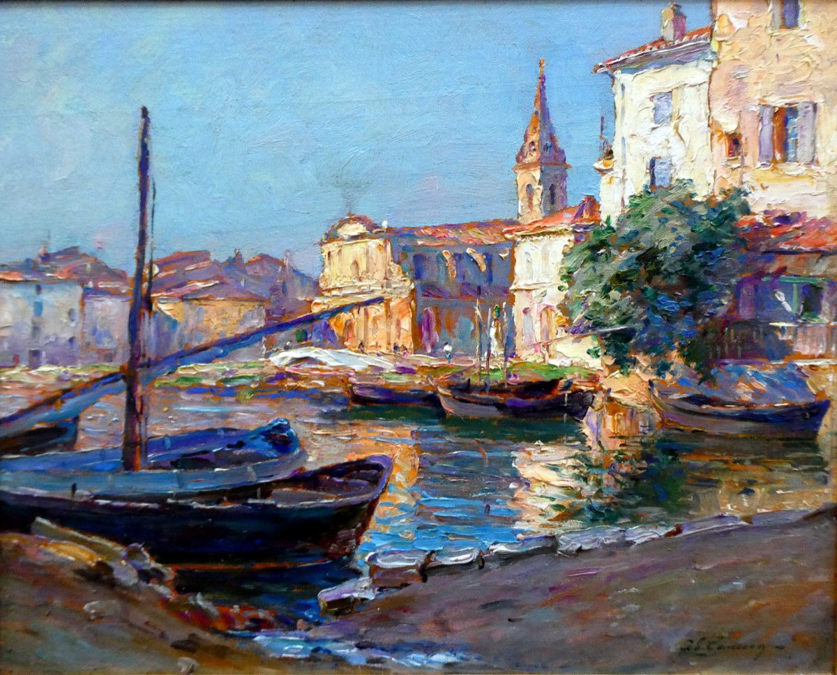 Adolphe Louis Gaussen (1871-1957) l'Eglise Saint Genest à Martigues