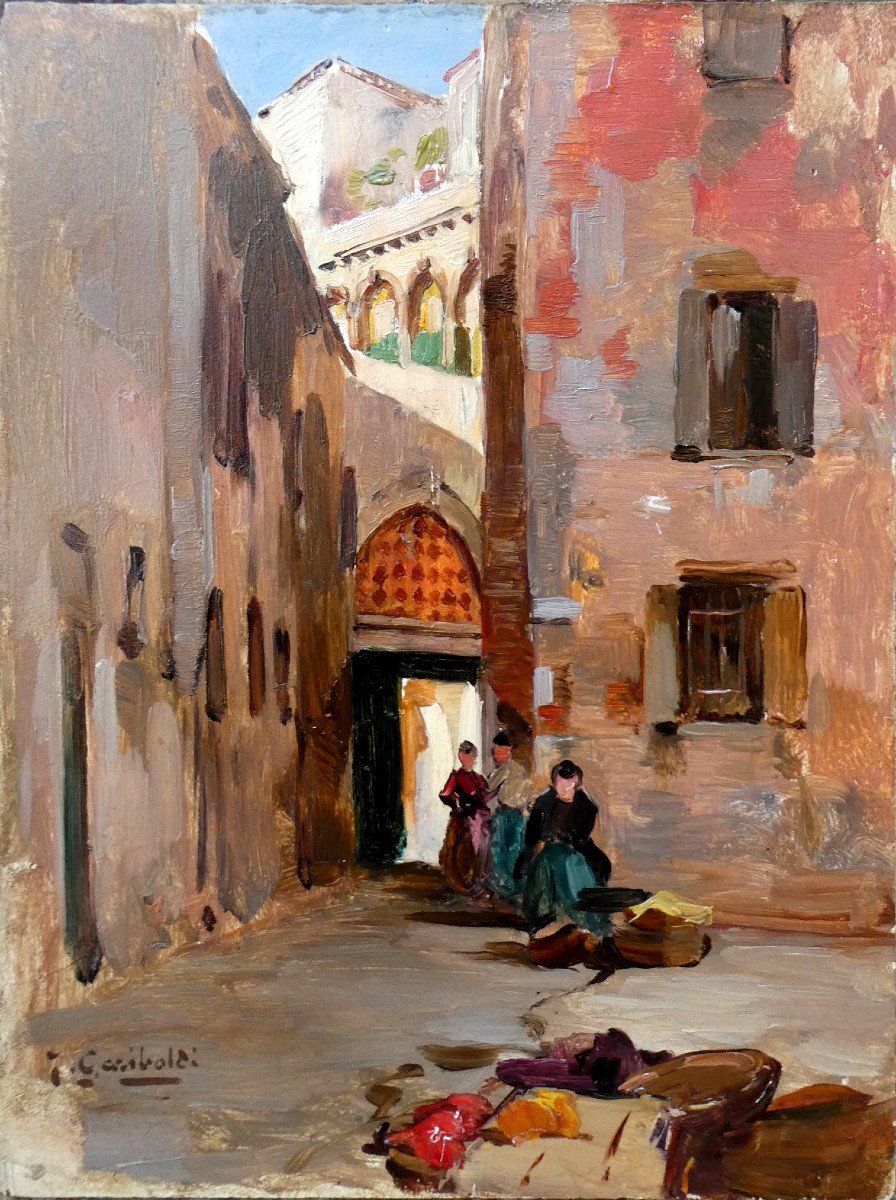 Joseph Garibaldi (1863-1941)  Rue orientale - Medina-photo-2