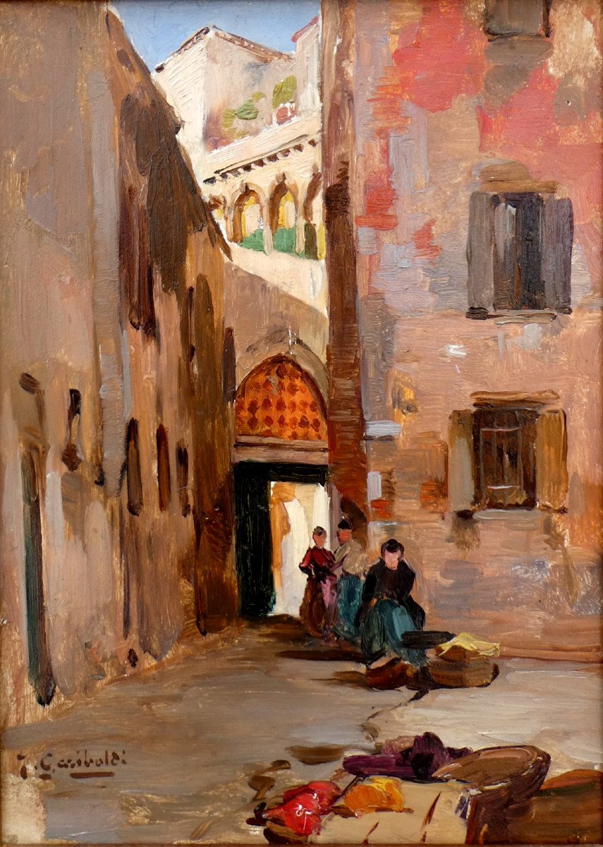 Joseph Garibaldi (1863-1941)  Rue orientale - Medina