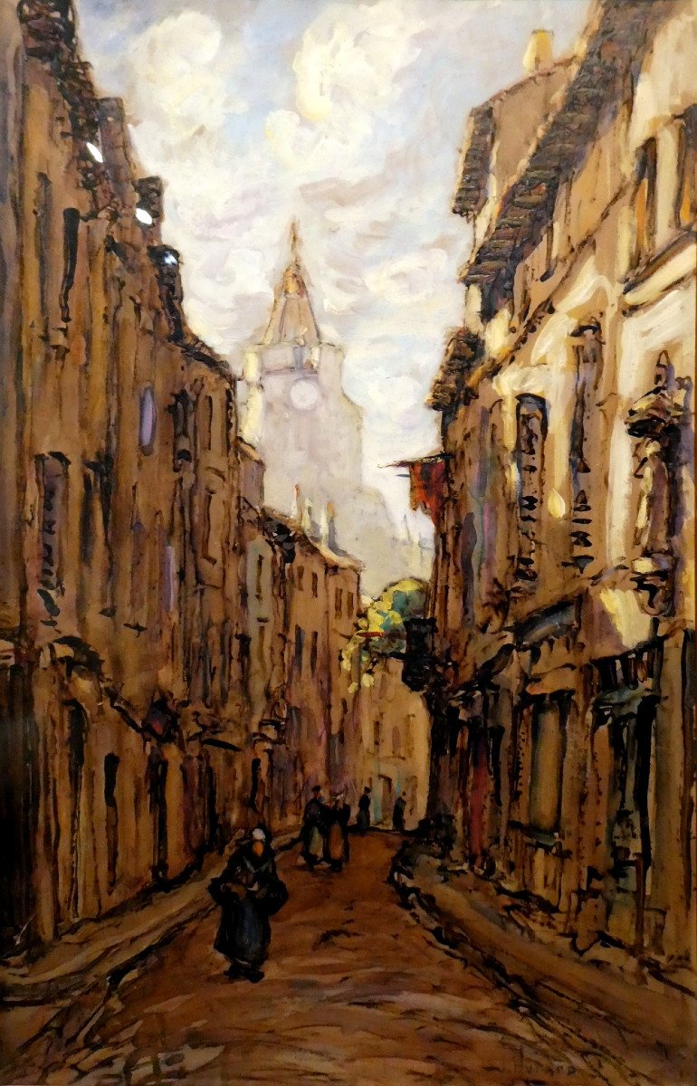 Joseph Hurard (1887-1956) Rue Des Vieux Quartiers