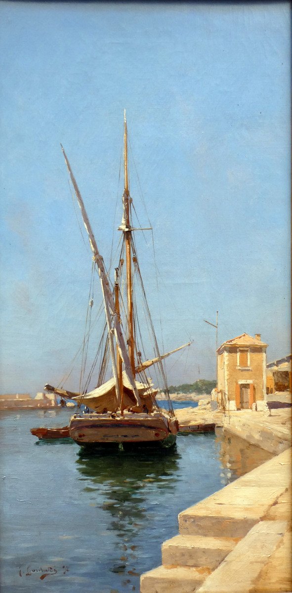 Joseph Garibaldi (1863-1941) Tartane In The Port Of Cassis In 1892-photo-6