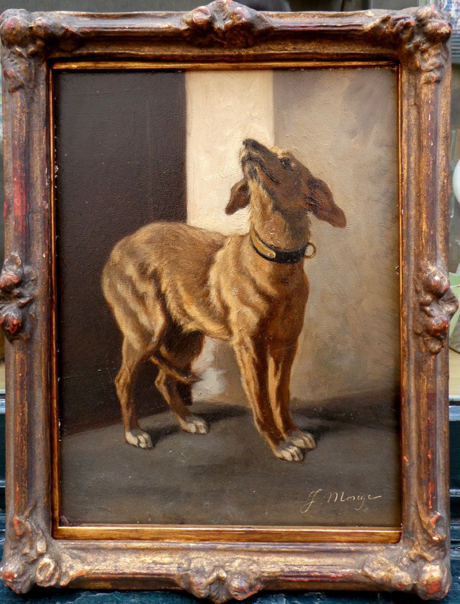 Jules Monge (1855-1934) The Dog Listening To His Master-photo-2