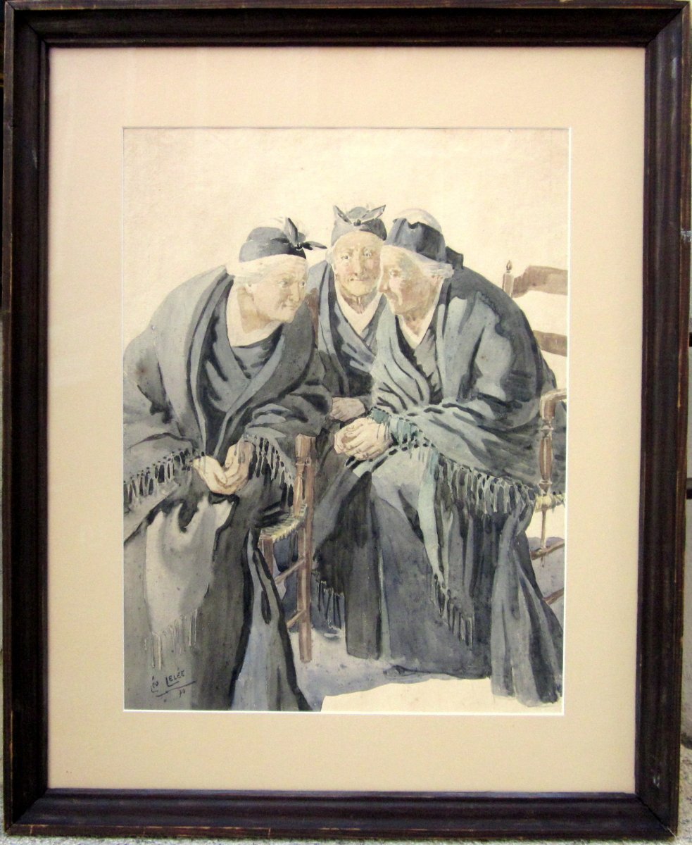 Léo Lelée (1872-1947) Les Trois Arlésiennes-photo-2