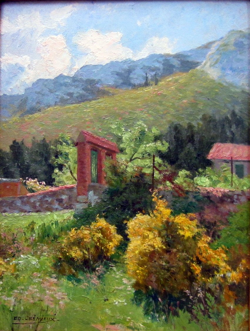 Edouard Crémieux (1856-1944) Paysage Des Environs De Saint Marcel - Marseille