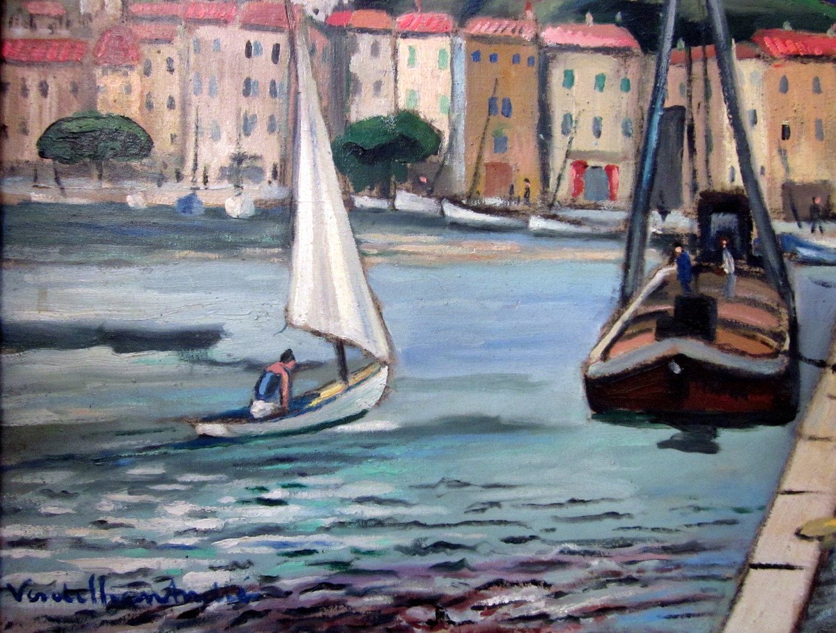 André Verdilhan (1881-1963) Le Port De Cassis-photo-4