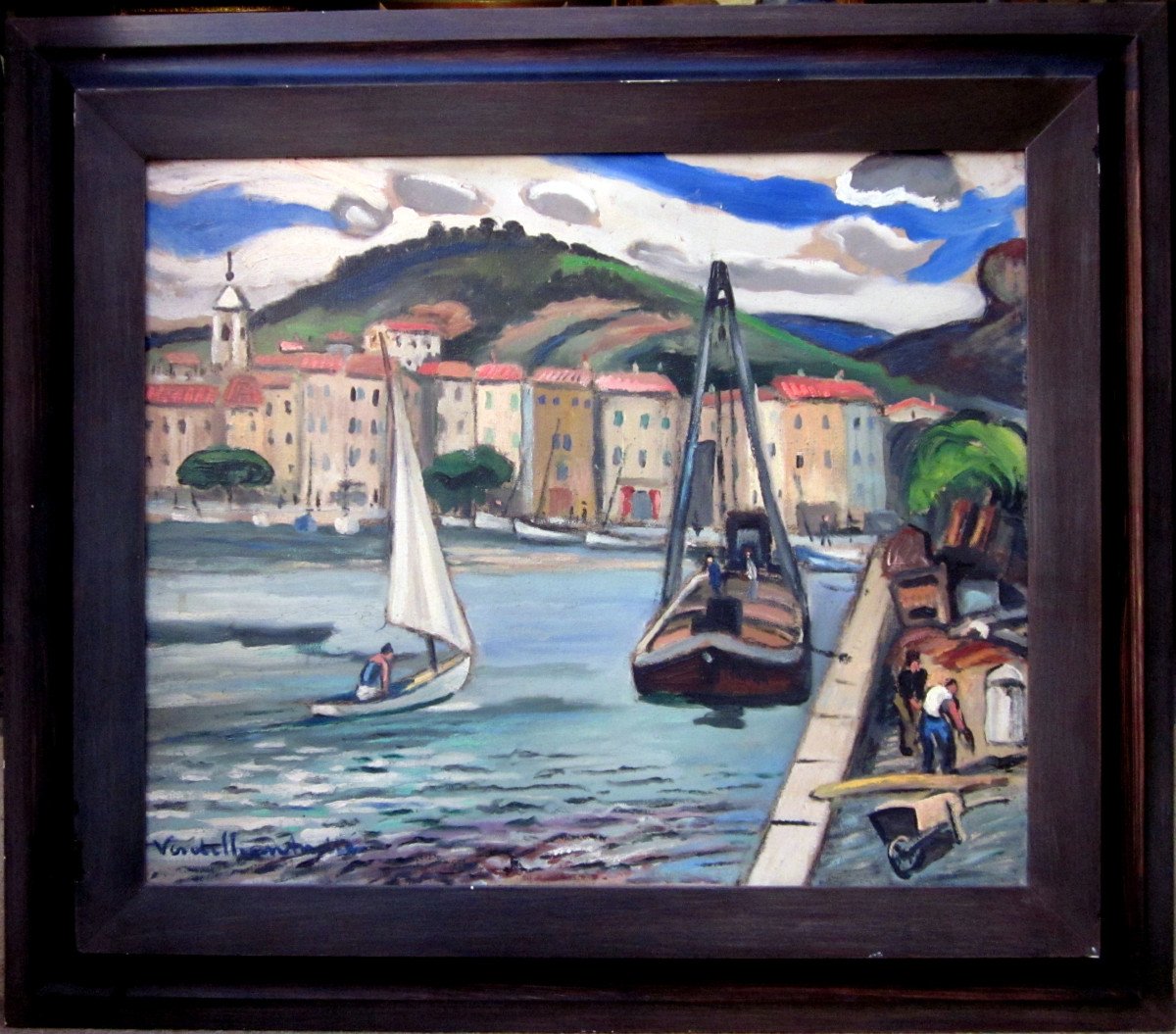 André Verdilhan (1881-1963) Le Port De Cassis-photo-2