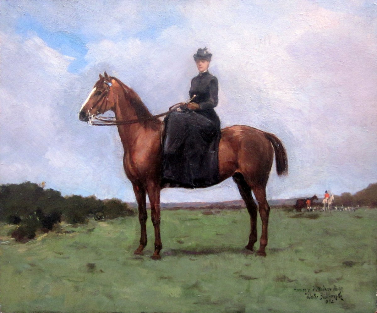 Walter Biddlecombe (1855-1903) The Horsewoman In Amazon