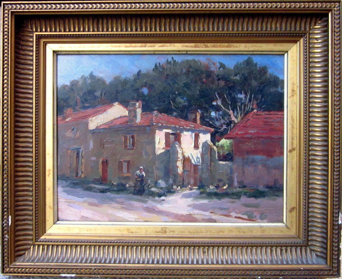 Fernand Salkin (1862-1937) Old Farm La Gavotte District In Marseille-photo-2