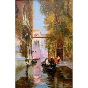 Raymond Allègre (1857-1933) Canal à Venise