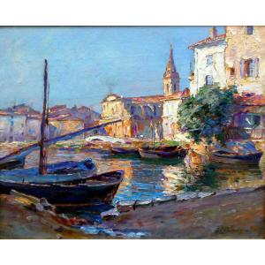 Adolphe Louis Gaussen (1871-1957) l'Eglise Saint Genest à Martigues