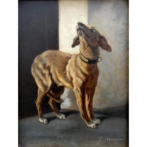 Jules Monge (1855-1934) Le Chien à l'écoute De Son Maître