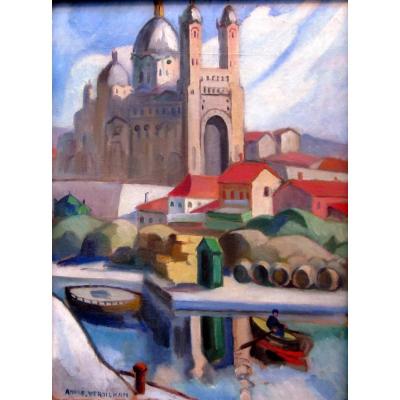 André Verdilhan (1881-1963) Cathedral De La Major In The La Joliette District In Marseille