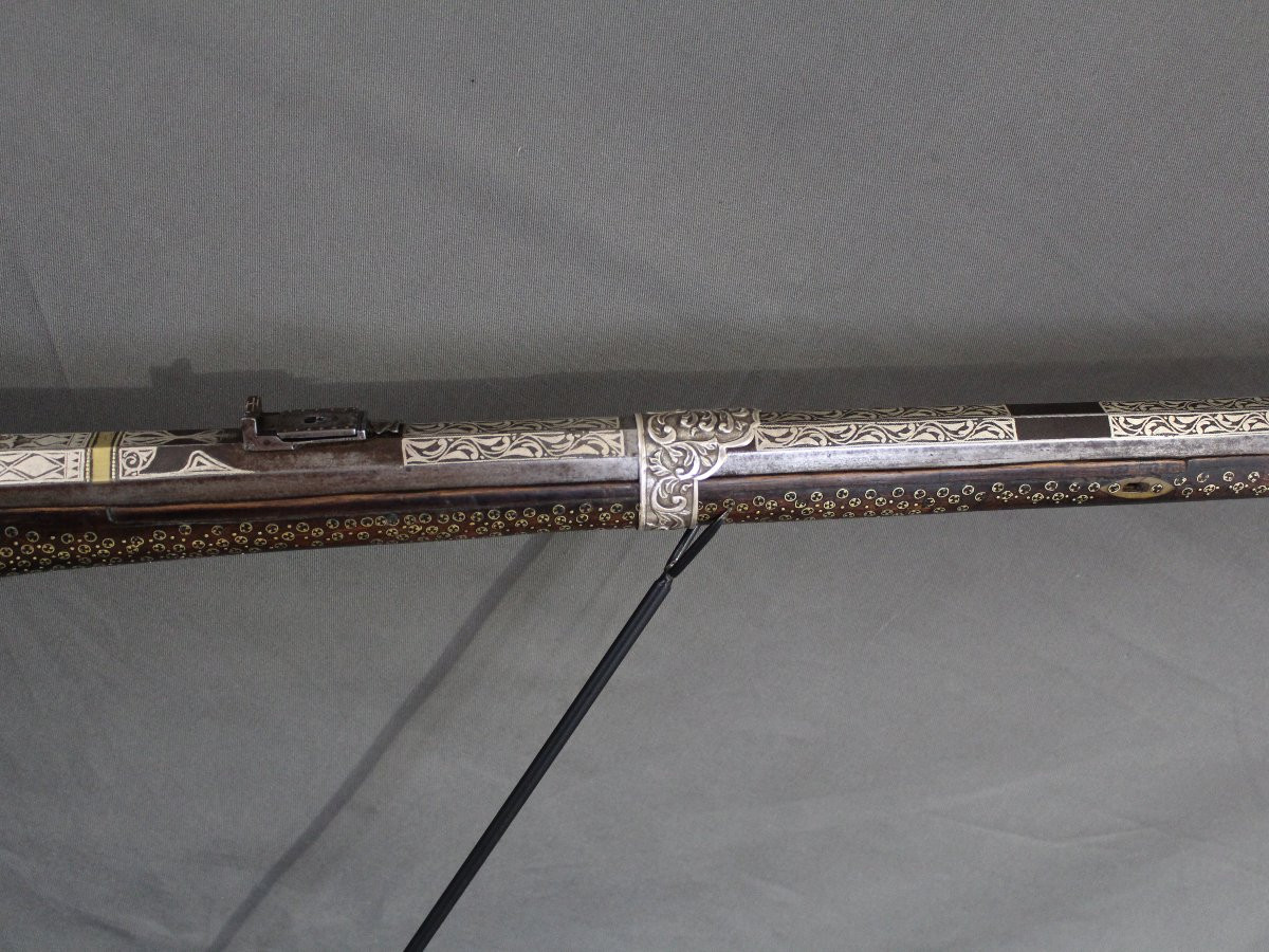  Ottoman Flintlock Rifle Known As Tüfek Shishana - Ottoman Türkiye, 18th-19th Century-photo-4