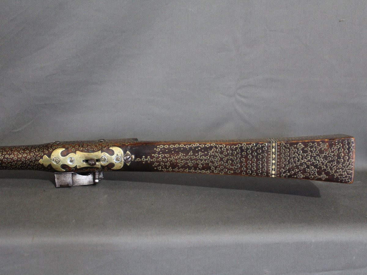  Ottoman Flintlock Rifle Known As Tüfek Shishana - Ottoman Türkiye, 18th-19th Century-photo-1