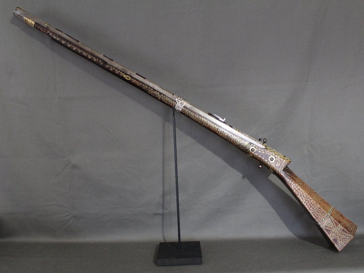  Ottoman Flintlock Rifle Known As Tüfek Shishana - Ottoman Türkiye, 18th-19th Century-photo-6