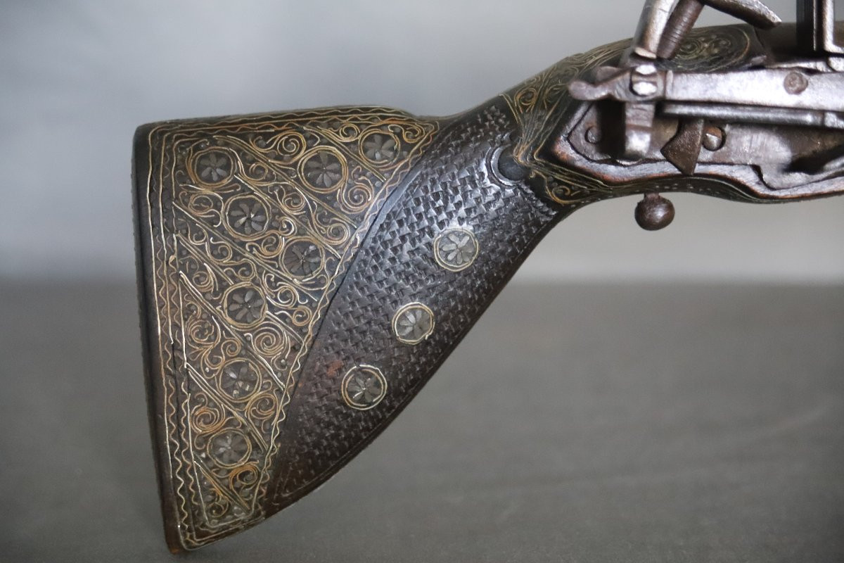 Oriental Flintlock Pistol - Türkiye Or Ottoman Balkans, 19th Century-photo-4