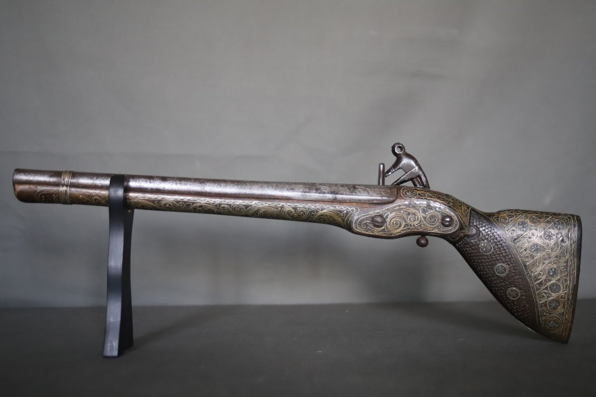 Oriental Flintlock Pistol - Türkiye Or Ottoman Balkans, 19th Century-photo-1