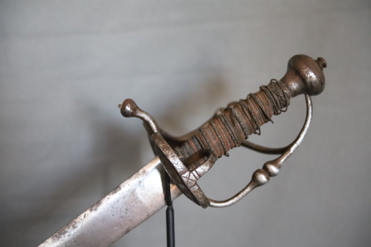  A Fine Walloon Type Cavalry Sabre - Probably Germanic, 17th Century-photo-3