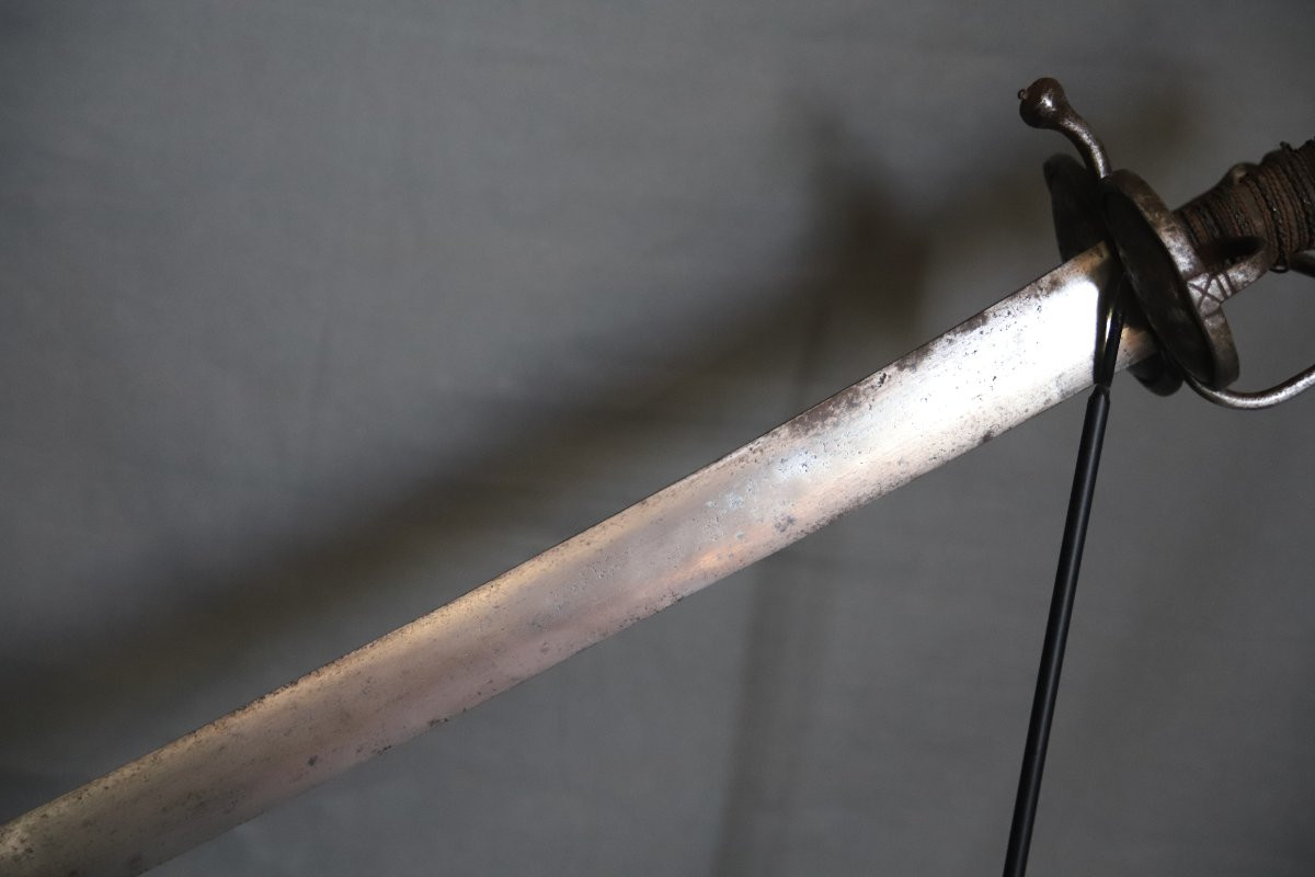  Un Beau Sabre De Cavalerie De Type Wallon - Probablement Germanique, 17ème Siècle-photo-5