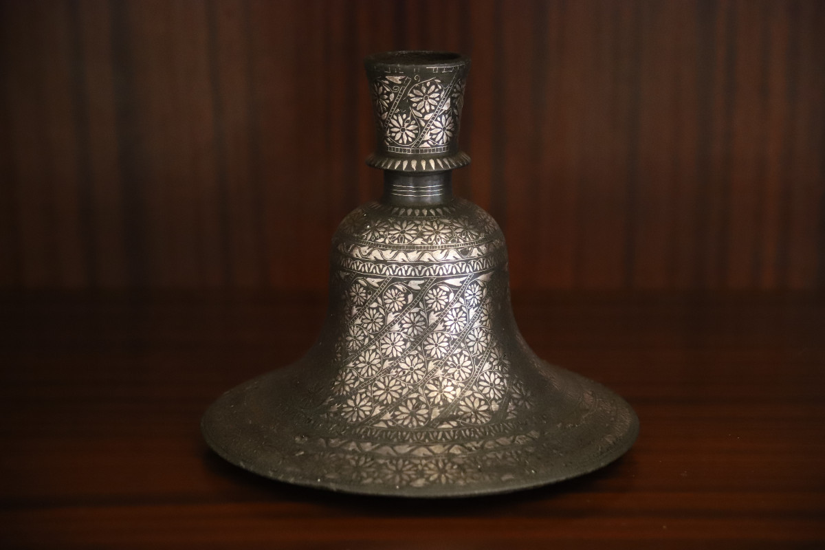 Large Hookah (narguile) Base In Bidri - India, Possibly Deccan, 18th-19th Century