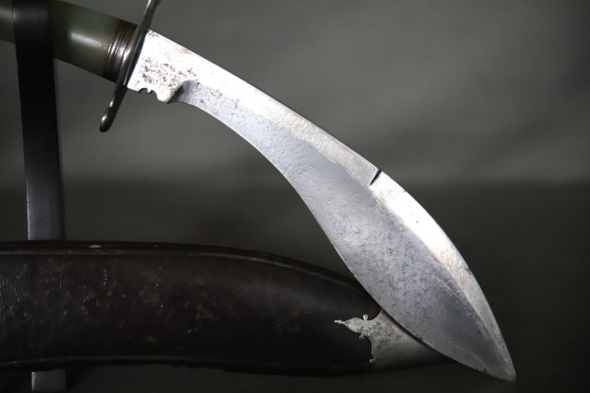 Couteau De Style Kukuri (kukri) à Poignée En Jadéite - Inde Ou Afghanistan, ère Victorienne-photo-4