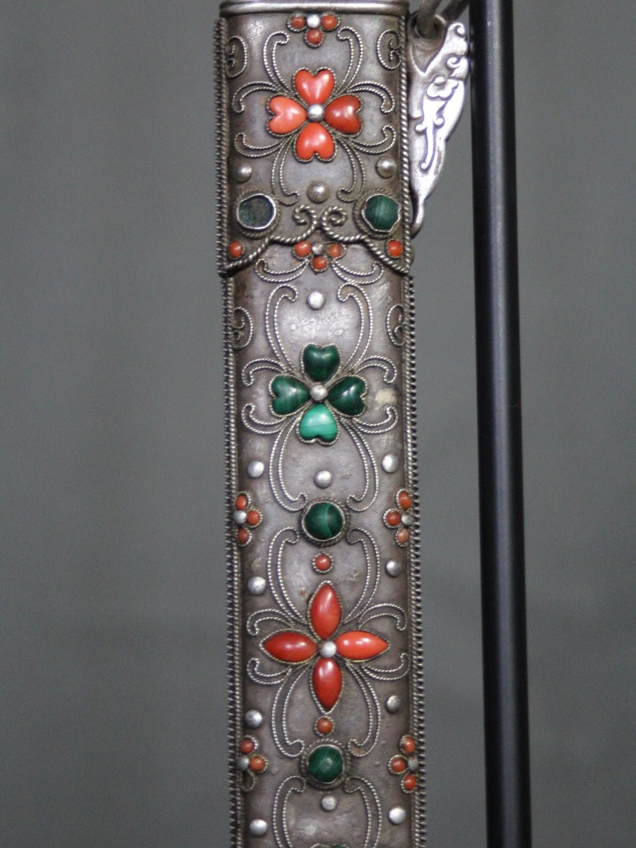 Chinese Jade Handle Knife - China, Late 19th Century-photo-2