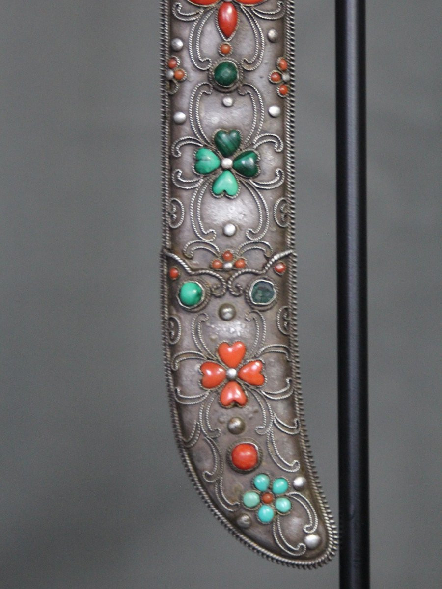 Chinese Jade Handle Knife - China, Late 19th Century-photo-3