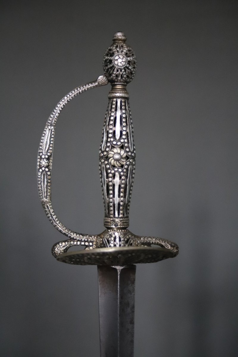 City (or Court) Sword, Silver-gilt Handle - France, Late 18th Century-photo-2