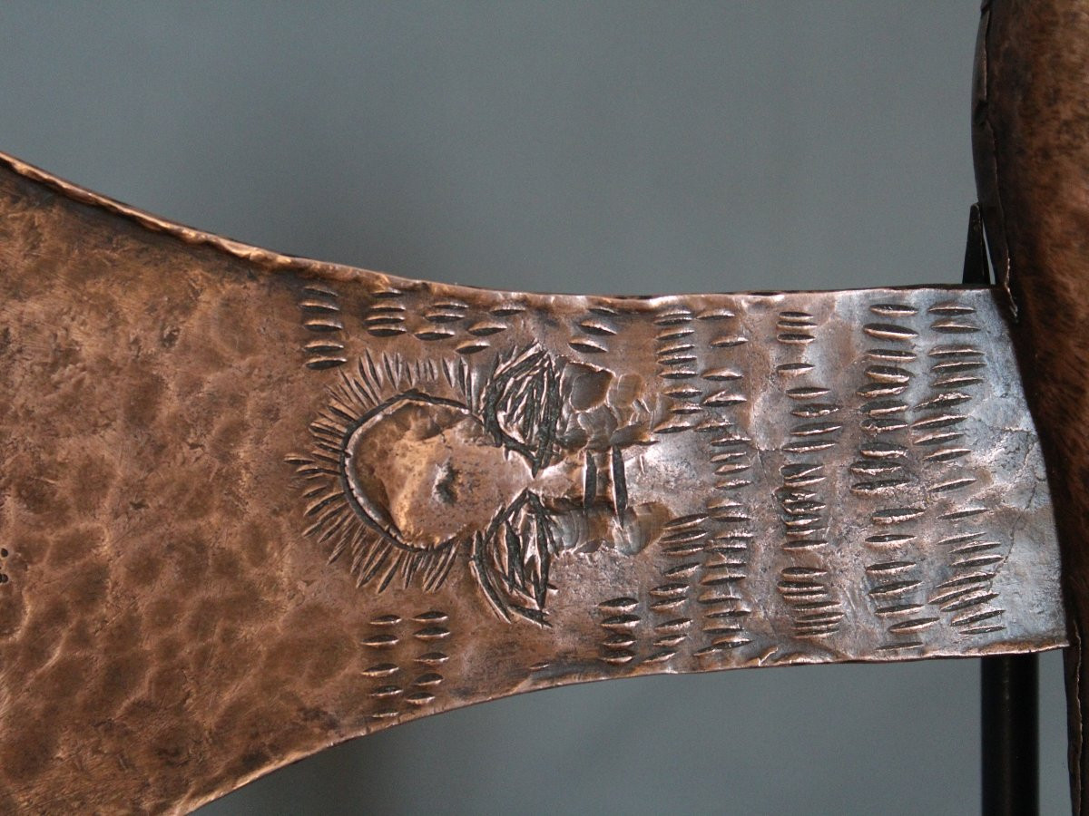 Prestige Copper Axe - Kusu, Tétéla, Songye Peoples, Congo Drc 1st Half 20th Century-photo-3