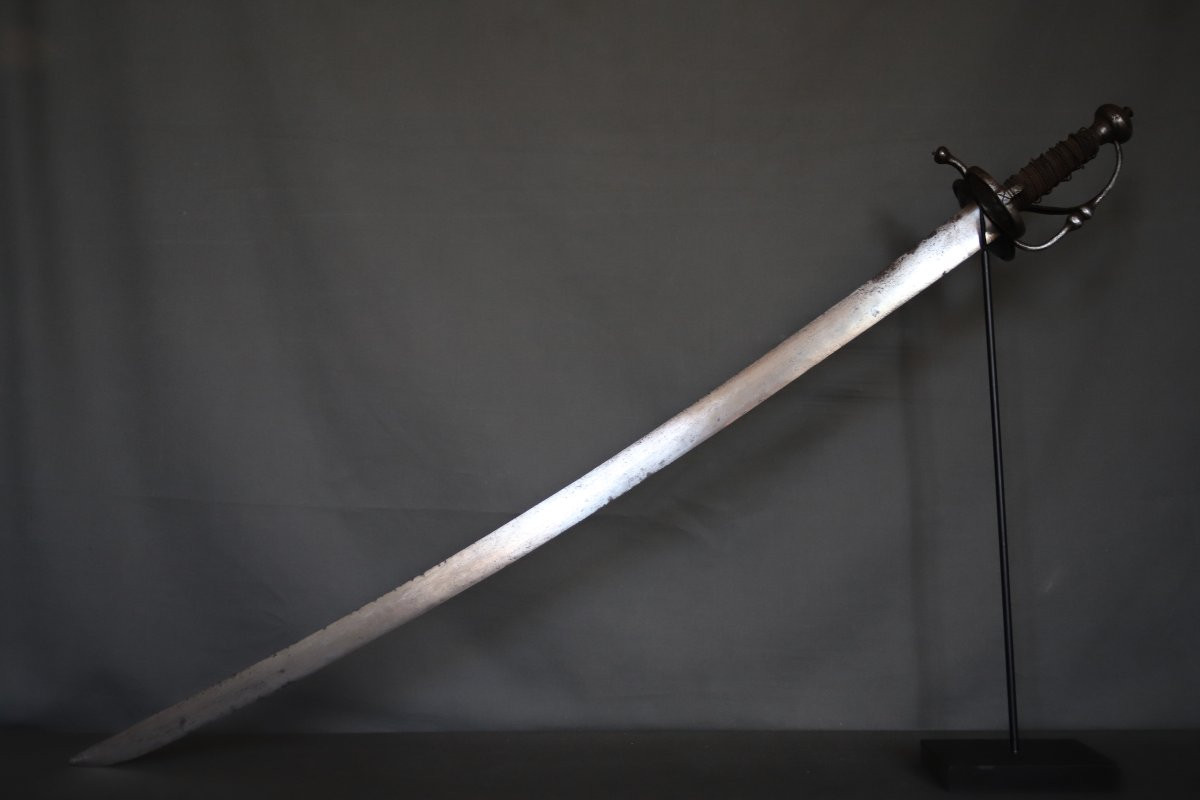 Un Beau Sabre De Cavalerie De Type Wallon - Probablement Germanique, 17ème Siècle-photo-3
