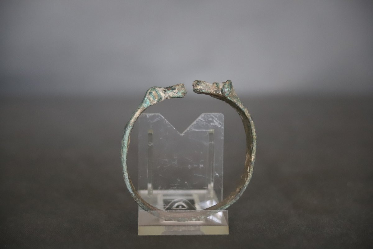 Bracelet En Bronze  - Luristan, Fin Du 2nd  Début 1er Millénaire Avant J.c.-photo-2