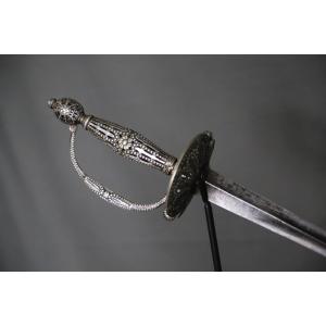 City (or Court) Sword, Silver-gilt Handle - France, Late 18th Century