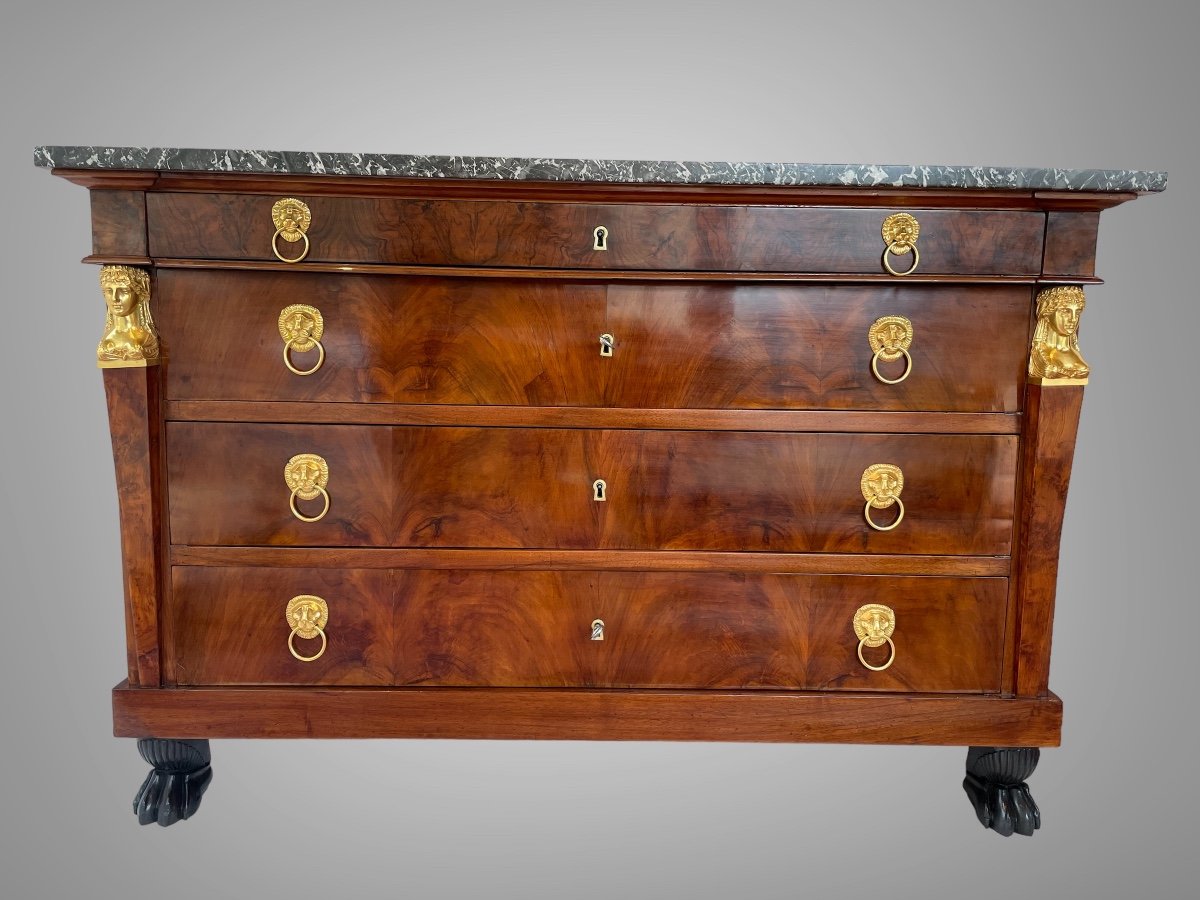 Chest Of Drawers From The First Empire Period.