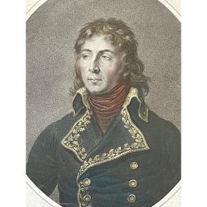 Portrait Du Général Desaix. Gravure d'Après Jean-urbain Guérin.