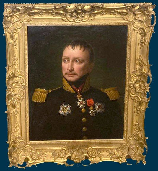 Delorme Pierre Claude François (1783-1859) "portrait Of General A. De Saint-alphonse" Oil/canvas