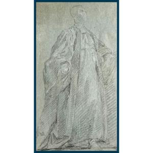 HALLE Noel (1711-1781)"Etude/Prévôt des marchands J-Baptiste Camus/Pontcarré de Viarmes" Dessin