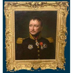 Delorme Pierre Claude François (1783-1859) "portrait Of General A. De Saint-alphonse" Oil/canvas