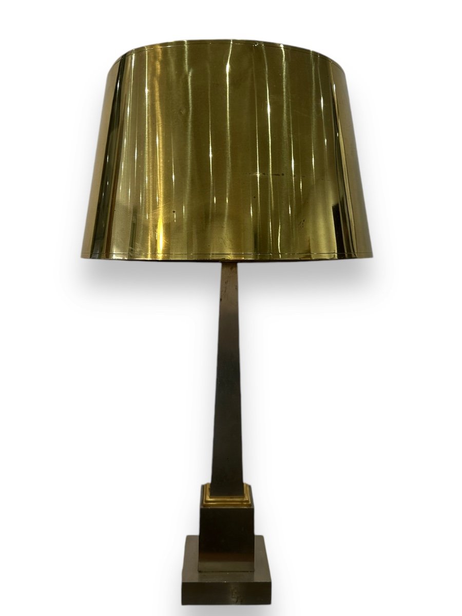 Maison Charles - Signed Obelisk Lamp - Circa 1970