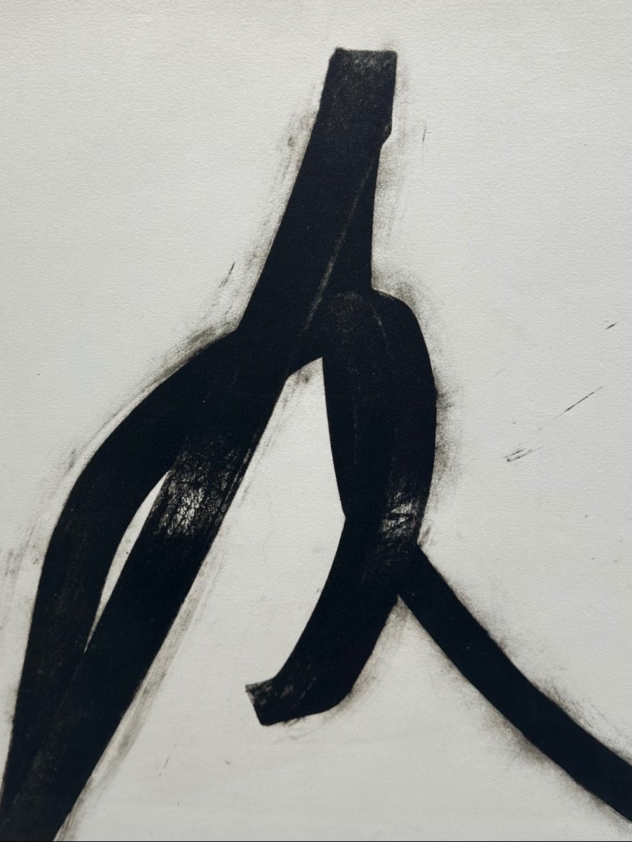 Bernar Venet - Ligne Indéterminée - 1982 - Lithographie -photo-3