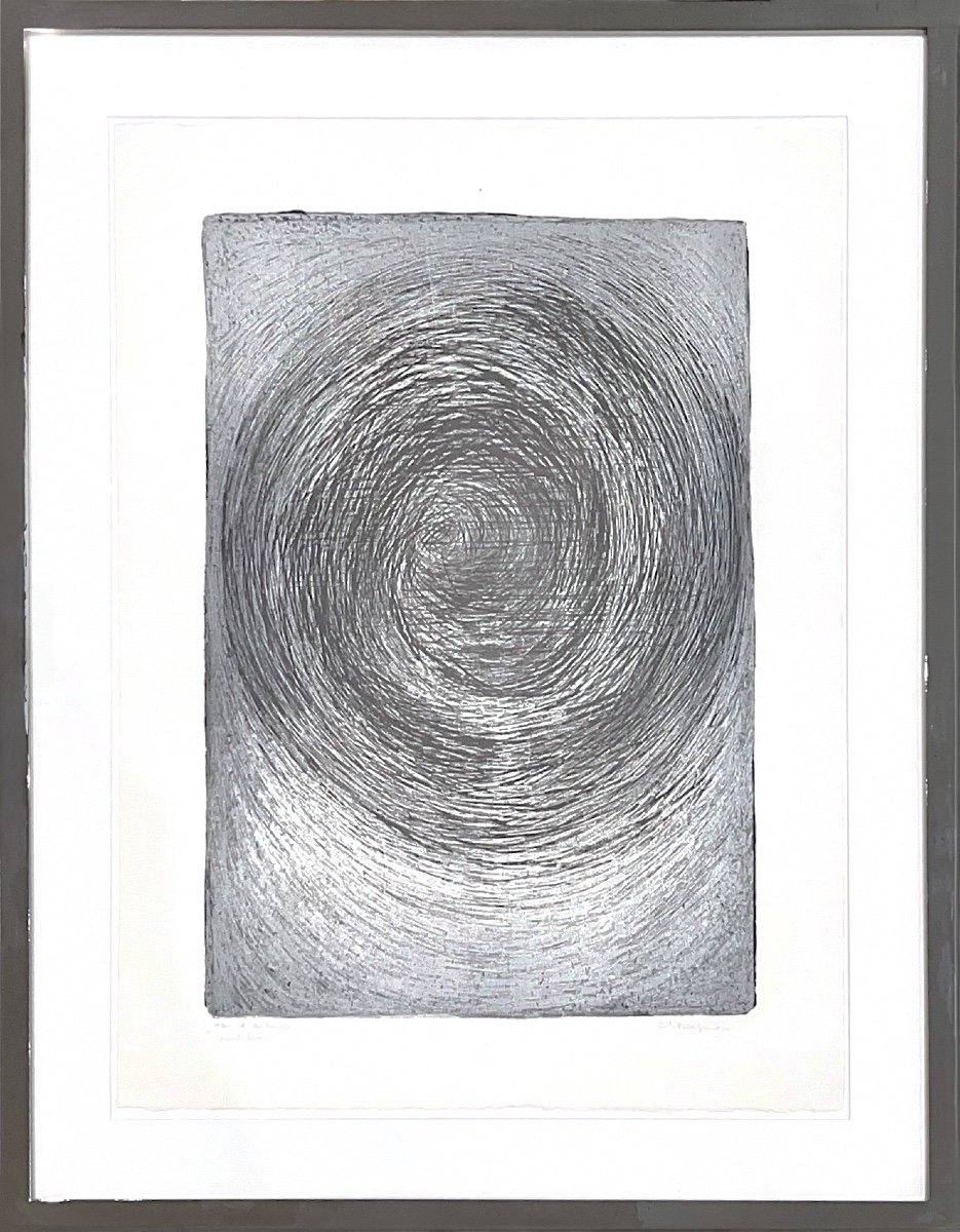 Anna Eva Bergman - Whirlwind Or Silver Universe - 1963 - Lithograph