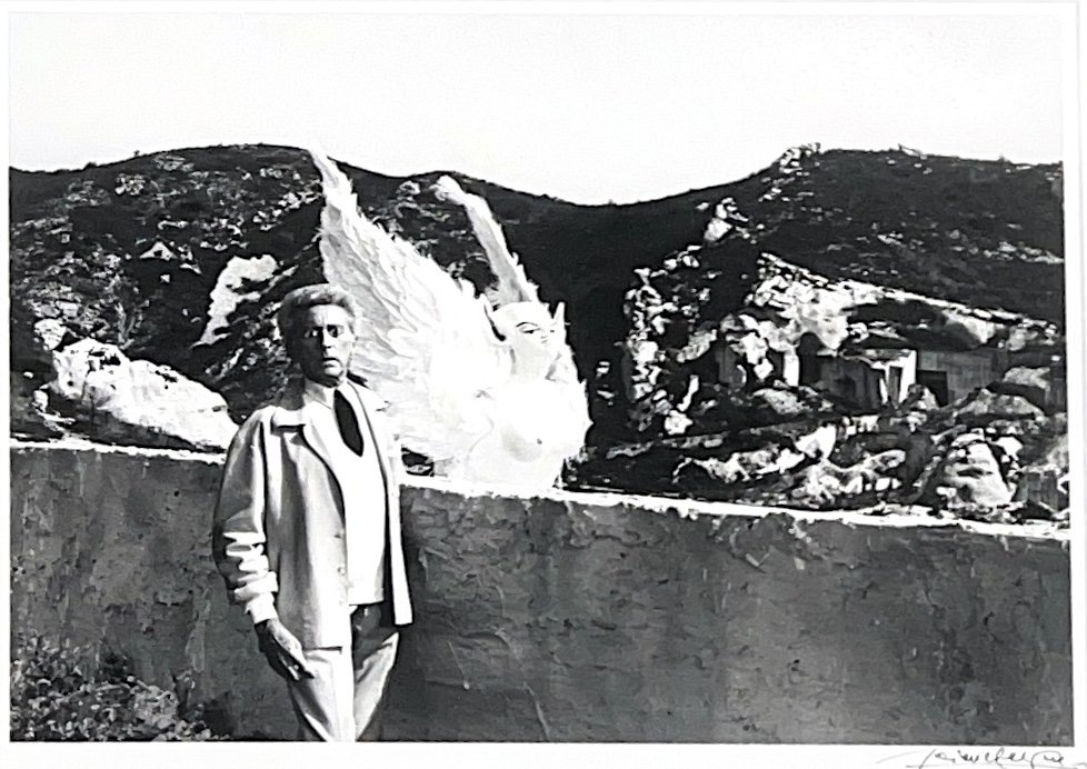 Lucien Clergue - Jean Cocteau And The Sphinx - Les Baux De Provence - 1959-photo-2