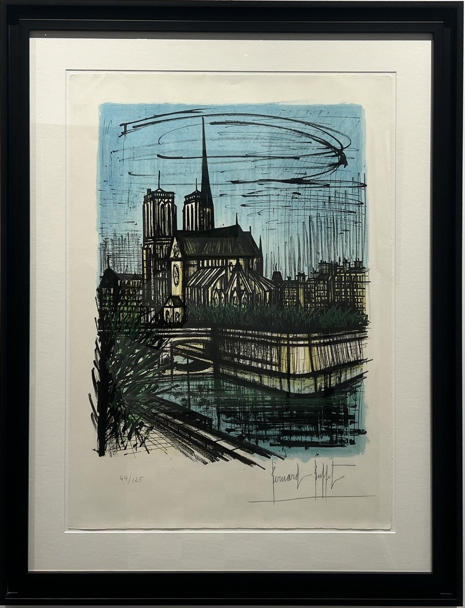 Bernard Buffet - Notre Dame - Lithographie - 1968