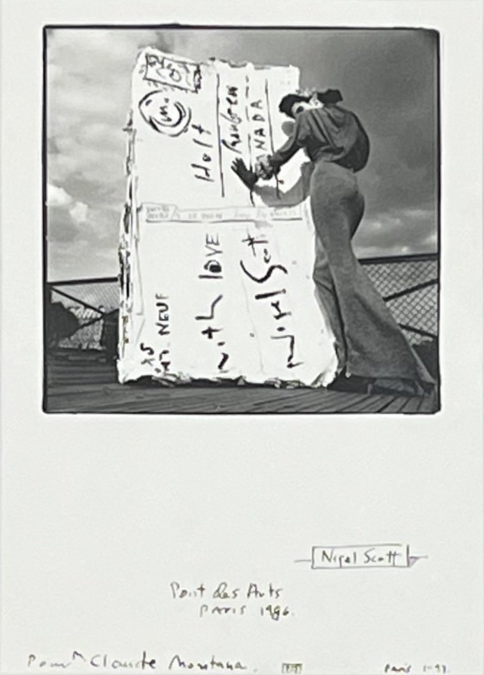 Nigel Scott - Modèle Au Pont Des Arts, Paris - épreuve Argentique - 1986-photo-2