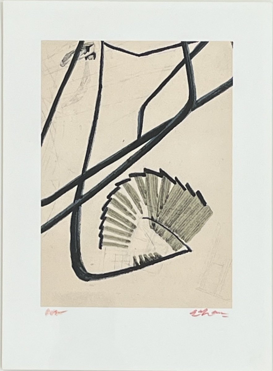 Sam Szafran - The Staircase, 2011 - Lithograph On Paper -photo-2