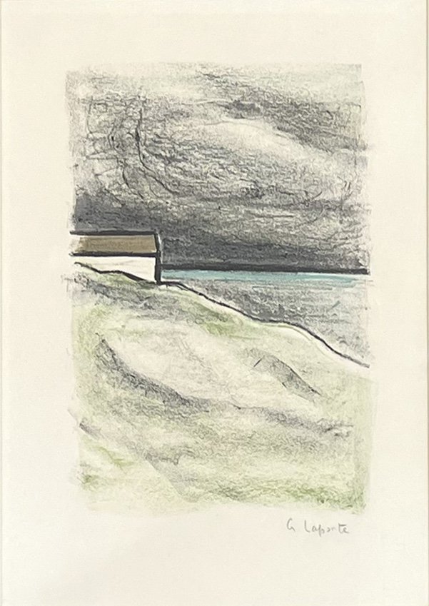 Georges Laporte - Untitled - Pastel On Paper - 1966-photo-2